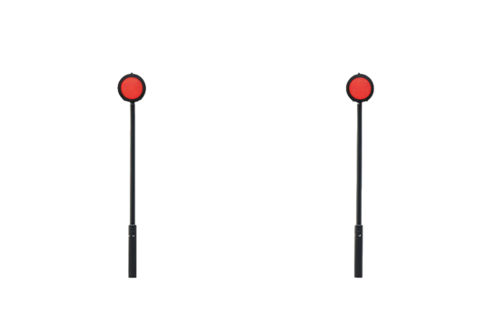 Twin Traffic Signals Positioned Side by Side PNG