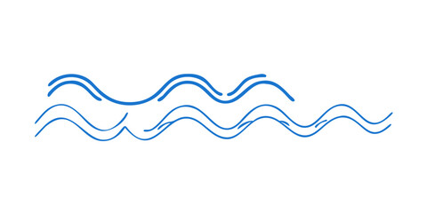 A serene illustration of ocean waves, capturing the gentle movement and peaceful essence of the sea, the artwork evokes a sense of calm