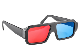 Stereo glasses, isolated on a transparent or white background