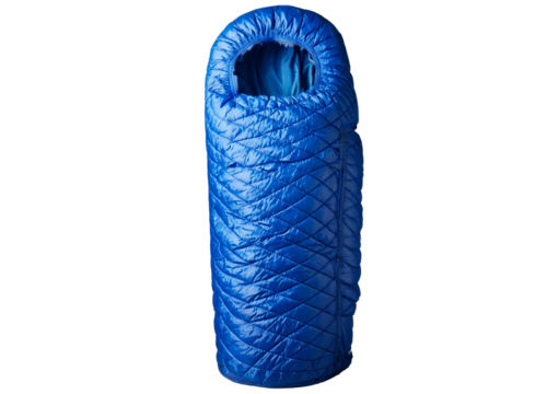 Warm Winter Sleeping Bag Blue isolated on transparent or white background