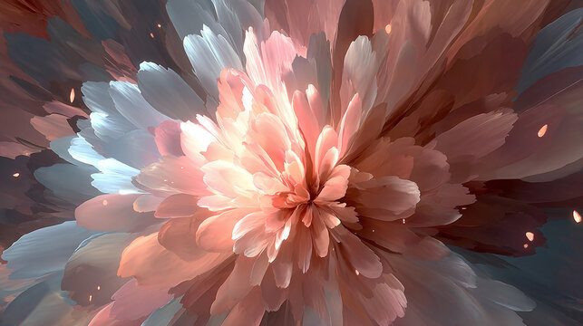 A subtle radial glow spreads in soft pastel tones, creating a gentle, calming, and elegant visual atmosphere with harmonious light and smooth gradient effects.
 - Powered by Adobe