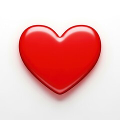 Vibrant Red Heart Symbolizing Love and Affection.