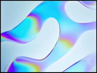 Modern Plasma Blue Flowing Shapes Premium Abstract Tech Fluidity for Digital Marketing and Professional Branding Content