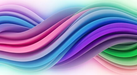 Fototapeta premium Colorful abstract waves background with smooth gradients for modern design projects