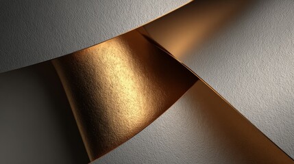 Abstract golden tableau with minimalist and modern composition, elegant geometric forms, clean lines, and sophisticated contemporary design emphasizing luxury and refinement.