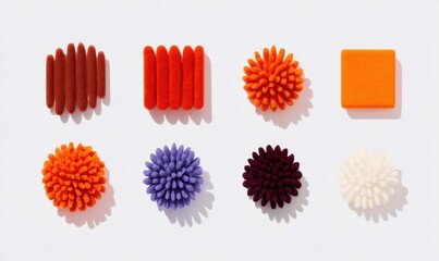 Fototapeta premium Vibrant Papel Picado Inspired Mini Garlands Authentic High-Quality Digital Content for Modern Fiesta Marketing