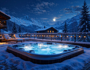 Winter Serenity with Hot Tub