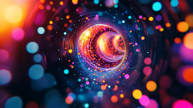 Layered circles and geometric patterns form an abstract digital background, ideal for futuristic design, technology visuals, UI projects, and modern graphic applications.
 - Powered by Adobe
