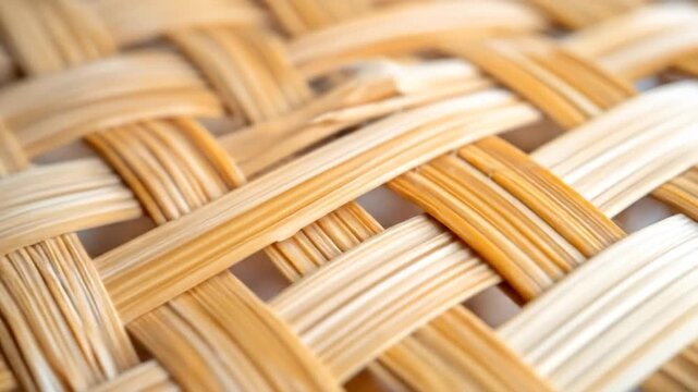 Woven natural fiber texture abstract background material pattern intricate design craft close up detail