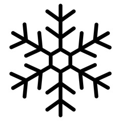 Snowflake Winter Christmas Line Icon