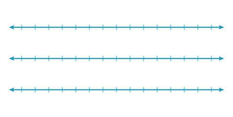 Empty Number Line Worksheet in Mathematics.