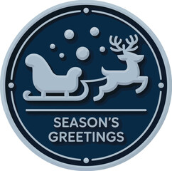 Festive season s greetings design with colorful elements