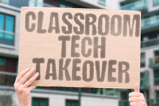 "Classroom Tech Takeover" Learning changes rapidly. CLASSROOM. TECH. LEARNING. RAPID. SHIFT.