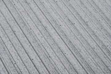 Metal roof grey corrugated iron sheet aluminium steel background tile construction siding building line pattern texture seamless architecture plate frame. gray.