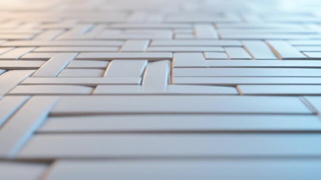 Abstract geometric pattern of interlocking rectangular shapes