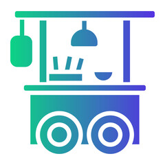 food courts Gradient icon