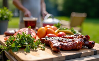 Summer Backyard Barbecue. High quality