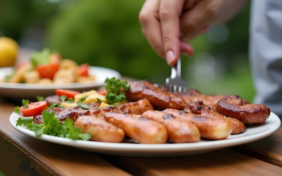 Summer Backyard Barbecue. High quality