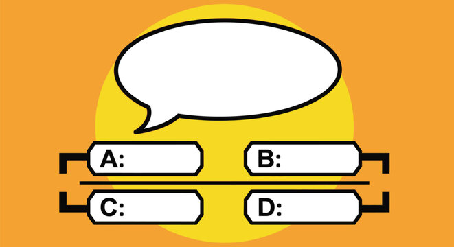 Interactive quiz template with multiple choice for engaging learning
