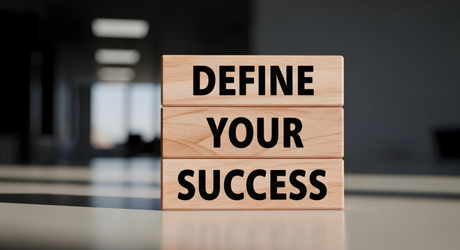 Define your success for a brighter future with motivation and a professional mindset to achieve goals in modern business settings