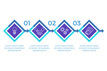 Infographic illustrating step-by-step process, highlighting key actions including generating ideas, collaborating, and implementing solutions, using simple icons and clear design