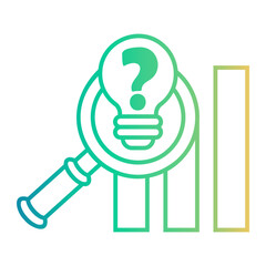 investigation Line Gradient Icon