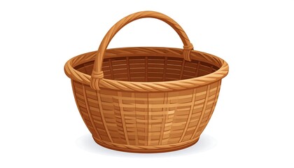 Woven Basket - A Versatile Container for Storage and Display.