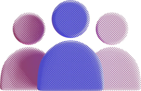 Team Harmony Illustration: A stylized representation of a cohesive group, each figure a unique entity within the collective, symbolizing unity, collaboration, and the power of partnership.