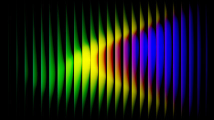 Abstract Cyberpunk Data Tunnel Motion Blur of Purple and Blue Vertical Light Trails Creating a Futuristic Digital Portal