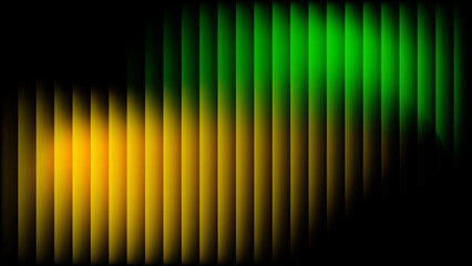 Elegant Green Ribbed Glass Texture 3D Fluted Waves with Glossy Gradient for a Premium Corrugated Metal Background