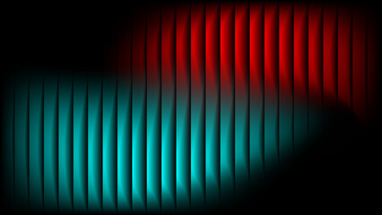 Elegant Green Ribbed Glass Texture 3D Fluted Waves with Glossy Gradient for a Premium Corrugated Metal Background