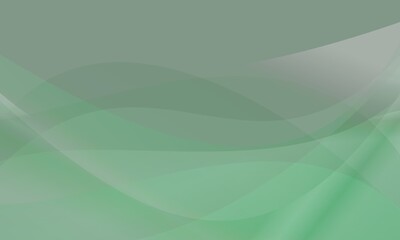 Smooth Abstract Background with Wavy Lines and Green Tones for Web Design