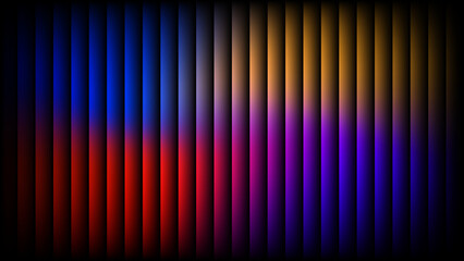 Luminous Blue Cybernetic Wave Holographic Gradient with Glowing Vertical Lines, Futuristic Digital Energy Texture