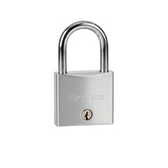 Naklejka premium Silver Padlock Isolated On A Black Background With Studio Lighting And A Matte Finish Showing A Keyhole