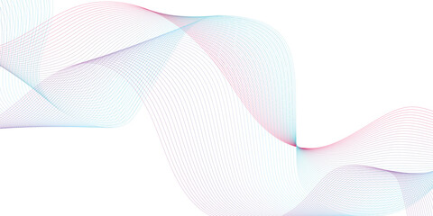 Abstract colorful wave element for design. Digital frequency track equalizer. Vector illustration.