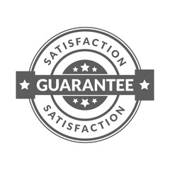 Obraz premium Satisfaction guarantee rubber stamp