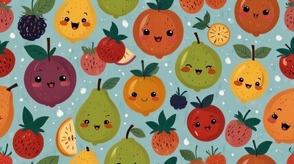 seamless pattern with easter eggs