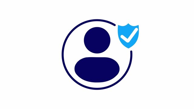  profile approved illustration icon.