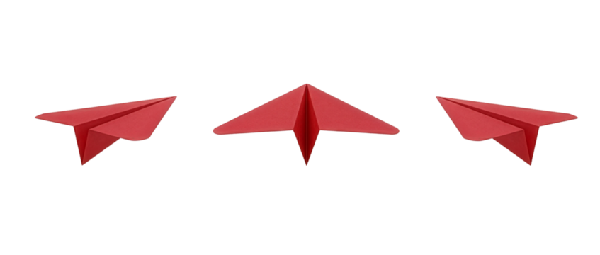 3D cartoon paper airplane mode