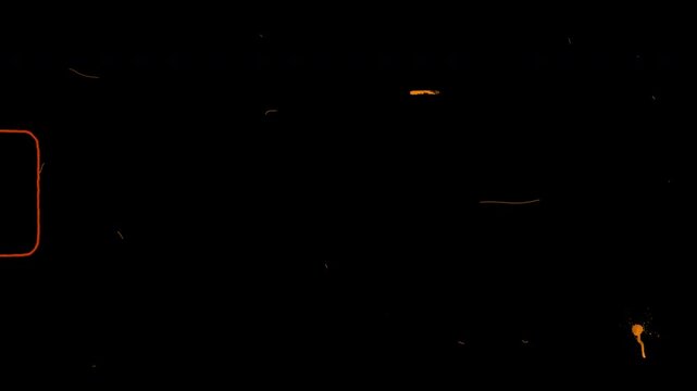 animated Super 8 mm movie film light leaks grain transition.4k video