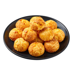 Savory smoked cheese bites on a dark plate, a flavorful and simple appetizer or snack, perfect for a cheese board or party platter
