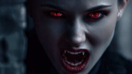 Vampire woman portrait