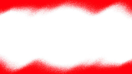 Vibrant red spray paint texture borders frame a clean white space perfect for text or graphic overlays