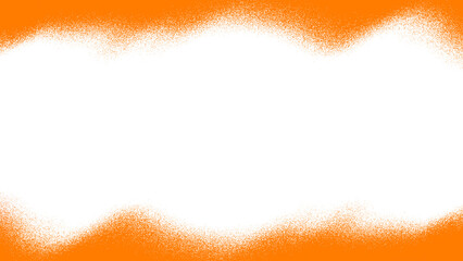Vibrant orange spray paint texture border creates a modern dynamic background for impactful design projects