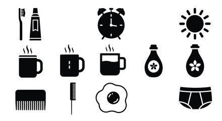 Start your day right with these morning icons for a fresh lifestyle