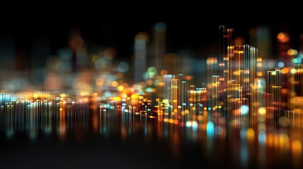 Obraz premium Abstract city lights
