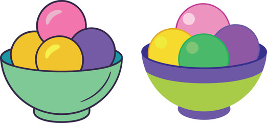 cute fruit bowl cartoon, healthy fruit illustration, summer food vector, tropical fruit artwork, adorable fruit character, mix fruit design, fresh fruit clipart, healthy eating vector, kids nutrition 