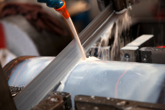 Large Saw Cutting Iron Post or Bar