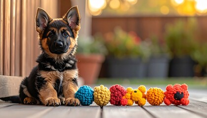 German Shepherd Puppies – Adorable and Intelligent Everyday Scenes (Sitting, Playing, Sleeping, Eating, and Exploring)