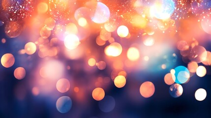 光の玉ボケの落ち着いた抽象的な背景イメージ素材